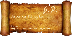 Jelenka Piroska névjegykártya